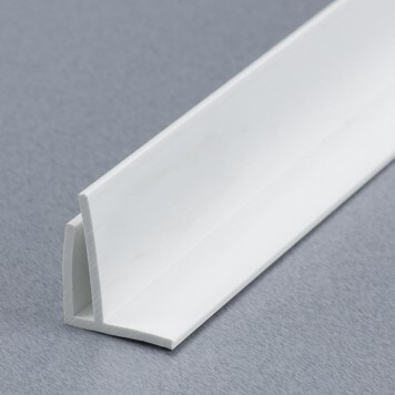 Baguette  angle externe sortant PVC  pour  plaque 2 3 mm 