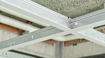 Dalles de faux plafond 60x60 avec rails & suspentes Destockage