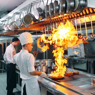 Maîtrise du risque d'incendie en cuisine professionnelle